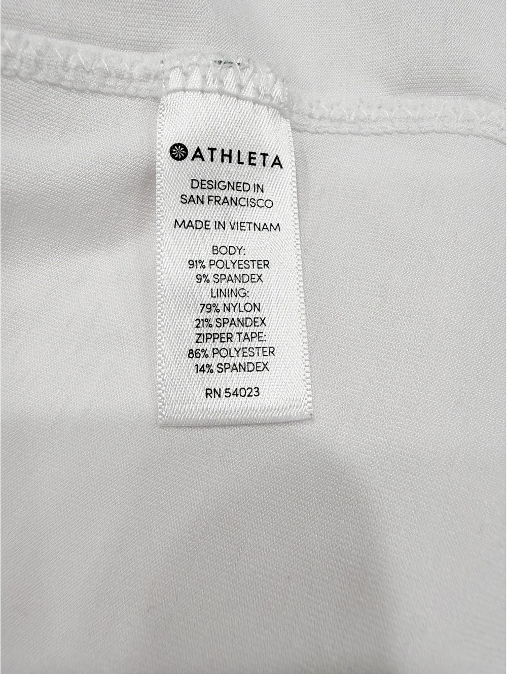 Athleta White Sleeveless Athletic Top LT Golf Tennis Running Workout - Picture 4 of 6